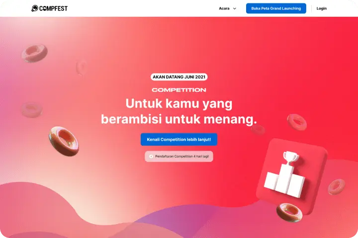 COMPFEST, Competition Event Landing Page